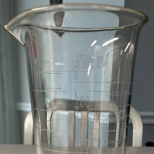 Antique K EXAX Chemistry/Pharmacy Glass Footed Beaker - 8oz./250ml